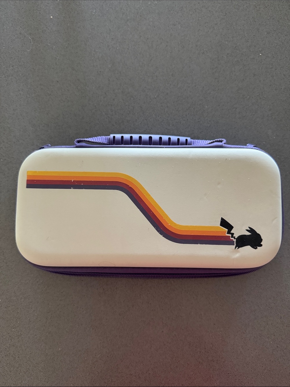 Pikachu Retro Stripe Nintendo Switch 1 Portable Case